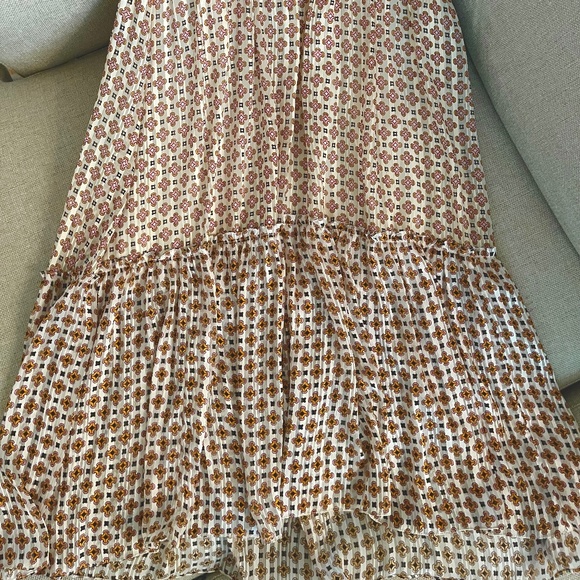 Women's Geometric Print Cinched Waist Maxi Dress Size 38 (US 6) - Picture 8 of 13